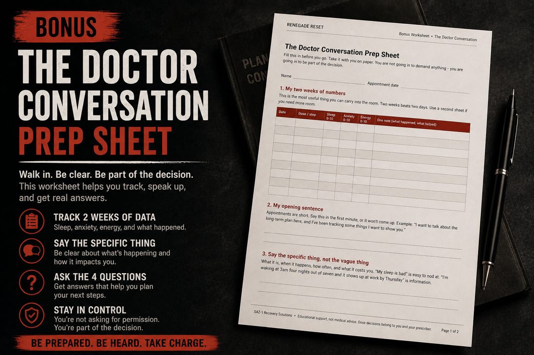 Prescriber conversation worksheet